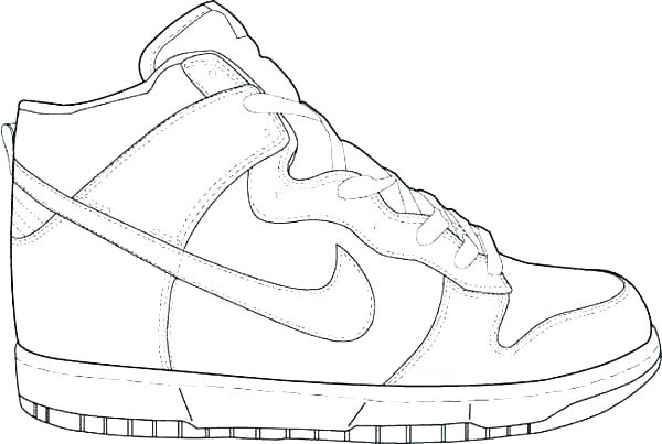 600x403 lebron coloring pages drawing lebron shoes coloring pages - Lebron 12 Drawing