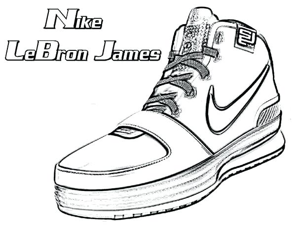 600x464 lebron coloring pages shoes coloring pages shoes coloring sheets - Lebron 12 Drawing