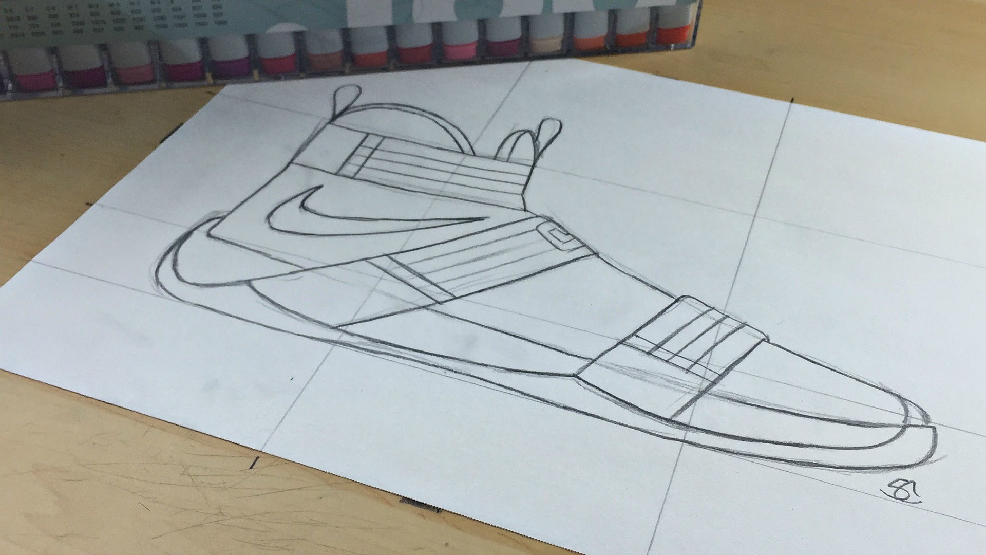 1920x1080 How To Draw Lebrons Shoes Step - Lebron 12 Drawing