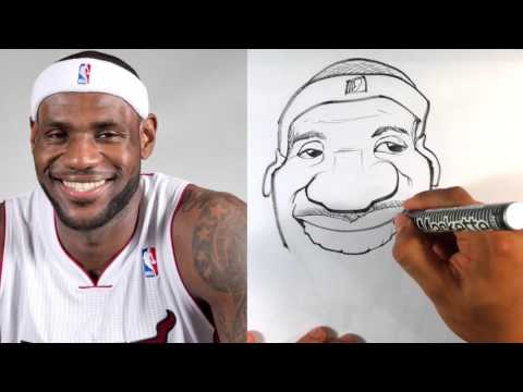 480x360 how to caricature lebron james - Lebron James Cartoon Drawing