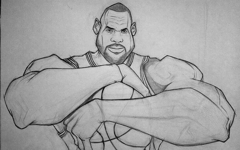 Lebron James Cartoon Drawing At Explore Collection