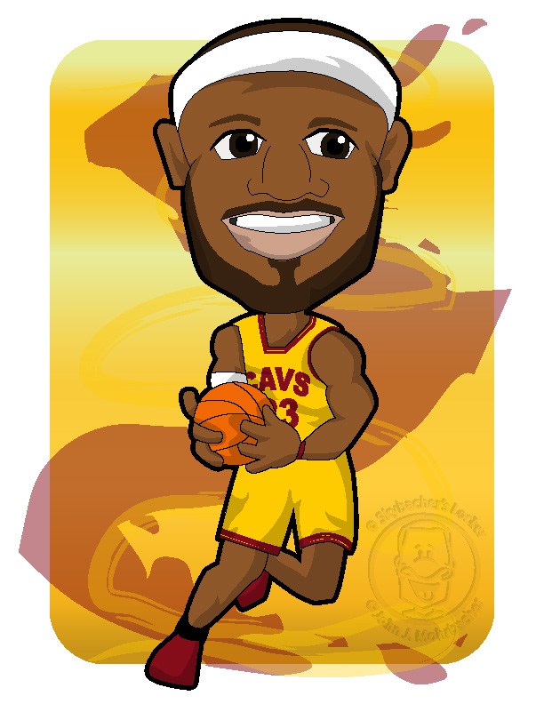 Lebron James Cartoon Drawing at PaintingValley.com | Explore collection ...