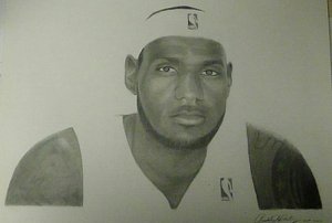 300x202 Lebron James Drawings Fine Art America - Lebron James Drawing