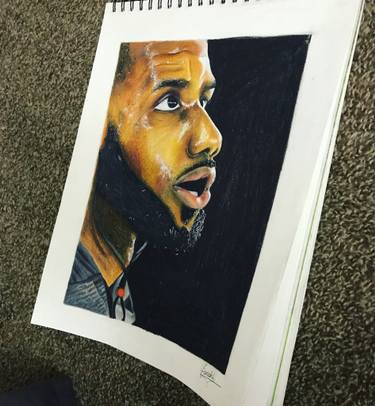 375x406 Lebron James Drawing - Lebron James Drawing