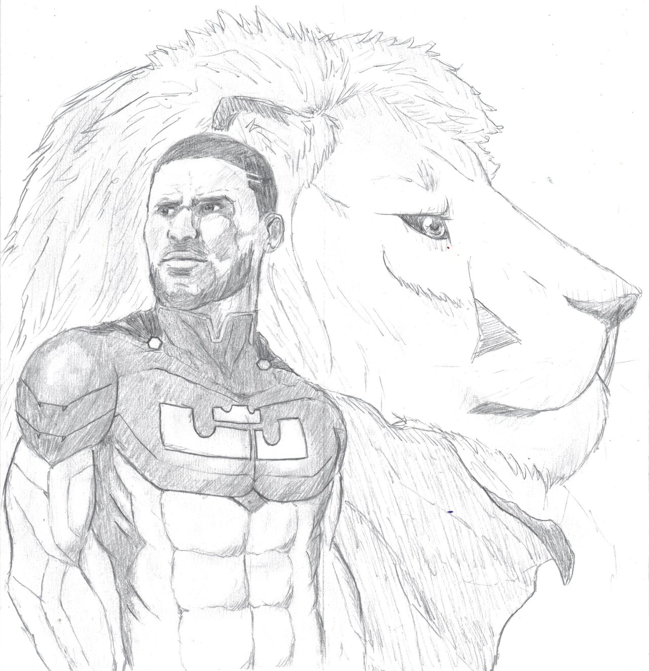 1280x1324  - Lebron James Drawing