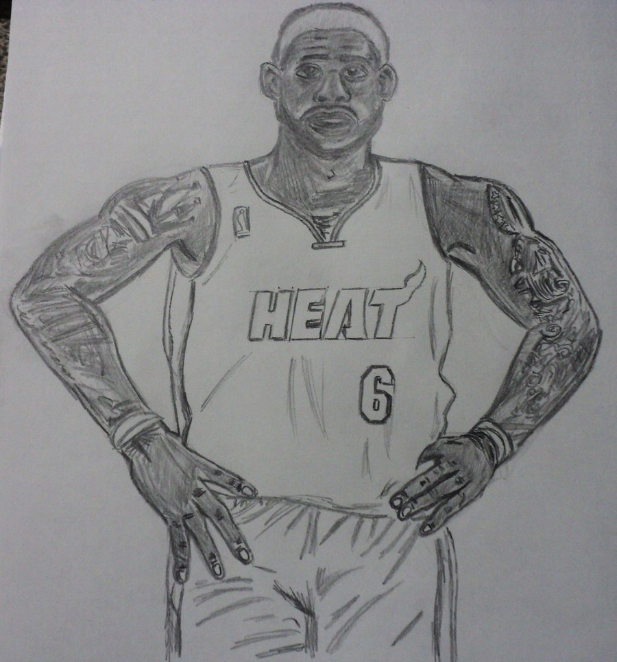 900x965 Lebron James Heat Coloring Pages Switchsecuritycompanies - Lebron J...