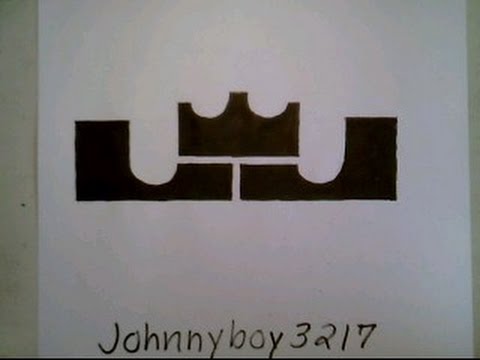 480x360 How To Draw The Lebron James Logo - Lebron James Shoes Drawing