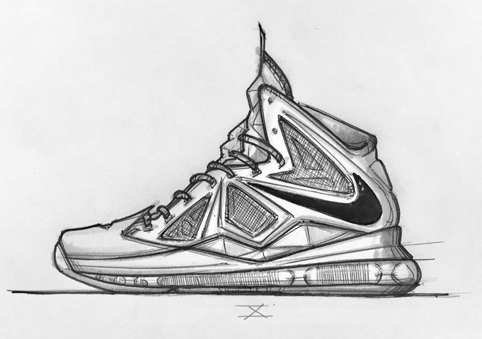 Lebron James Shoes Drawing at PaintingValley.com | Explore collection ...