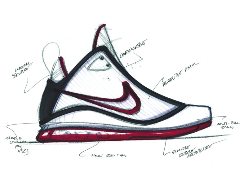 800x600 nike air max lebron vii designed - Lebron James Shoes Drawing