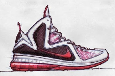 400x267 Sketch Nike Lebron - Lebron James Shoes Drawing