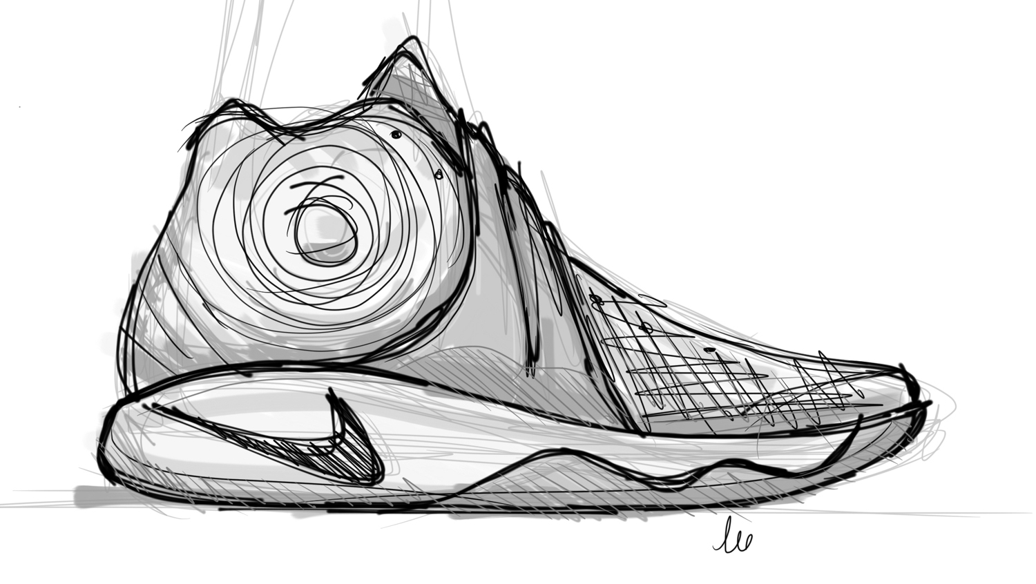 Lebron Shoes Drawing at PaintingValley.com | Explore collection of ...