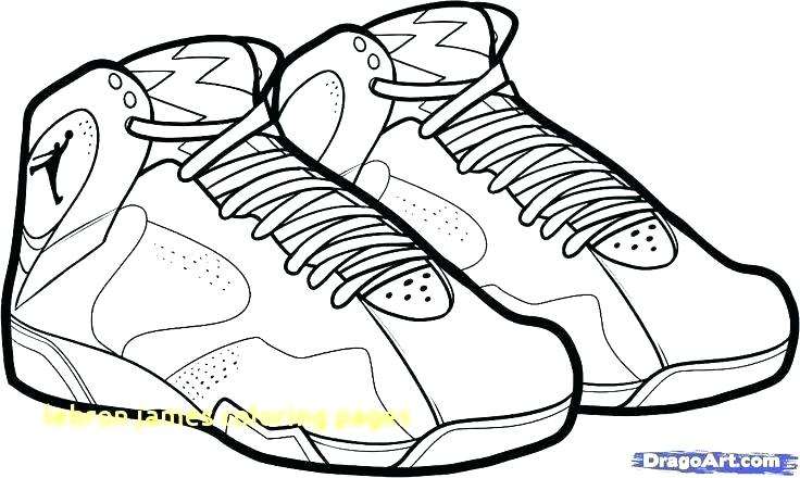 Lebron Shoes Drawing At Paintingvalley.com 