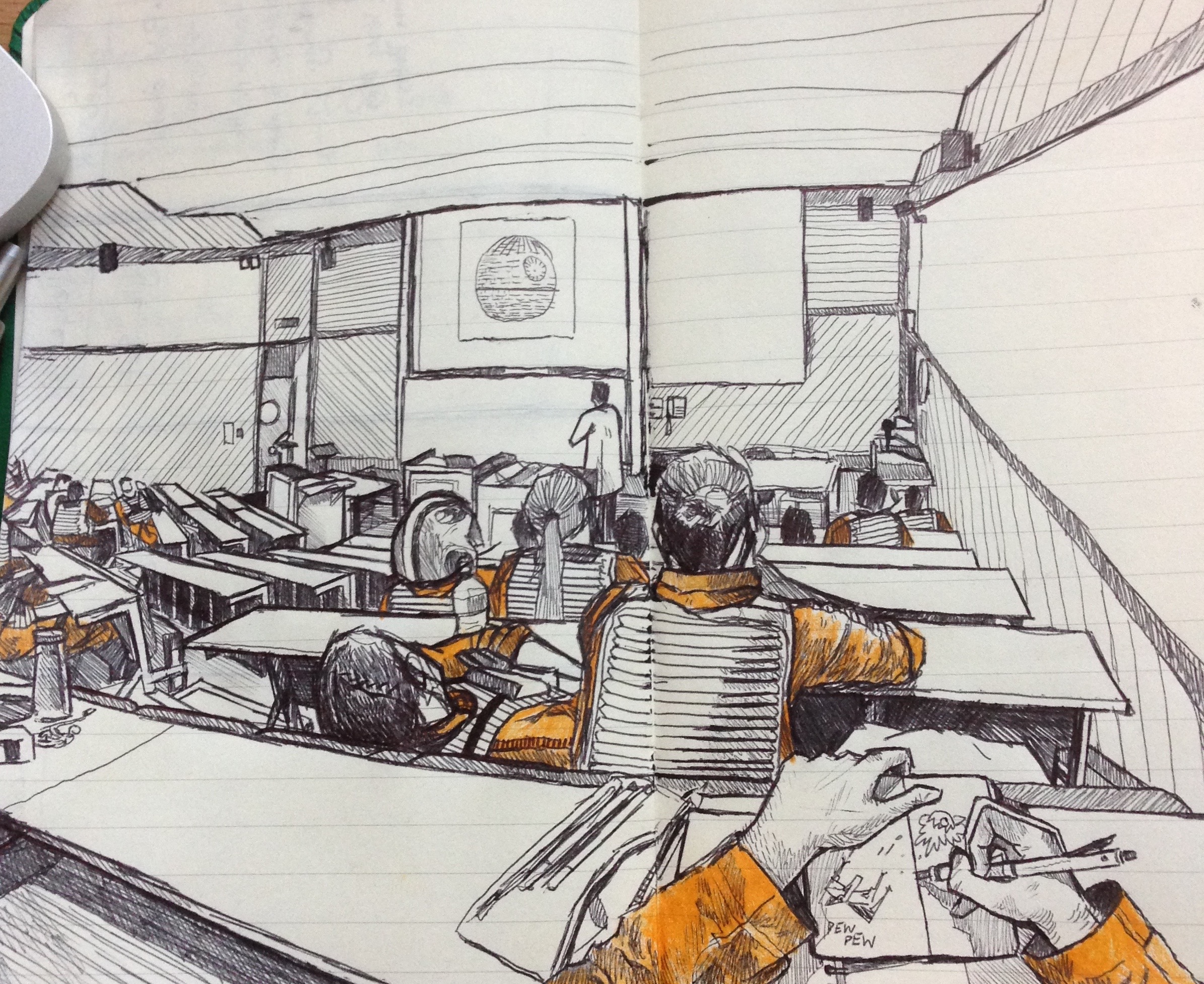 2390x1954 i was bored during a lecture so i started drawing instead - Lecture Drawing