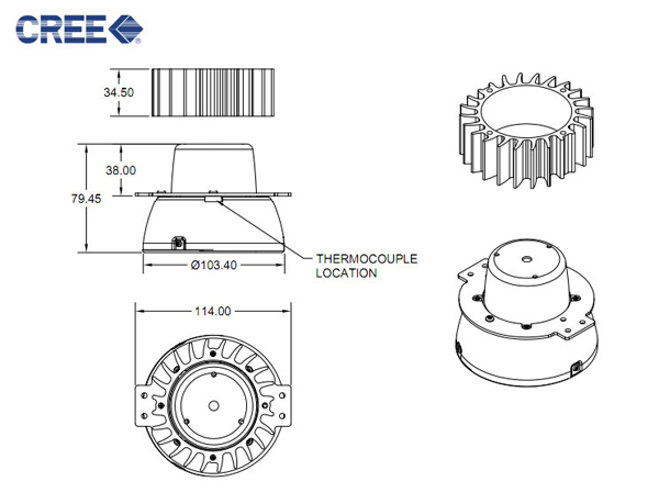 600x459 Highoutput Led Module Systems Approach Digikey - Led Light Drawing