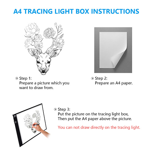 500x500 Super Thin Led Light Box - Led Light Drawing