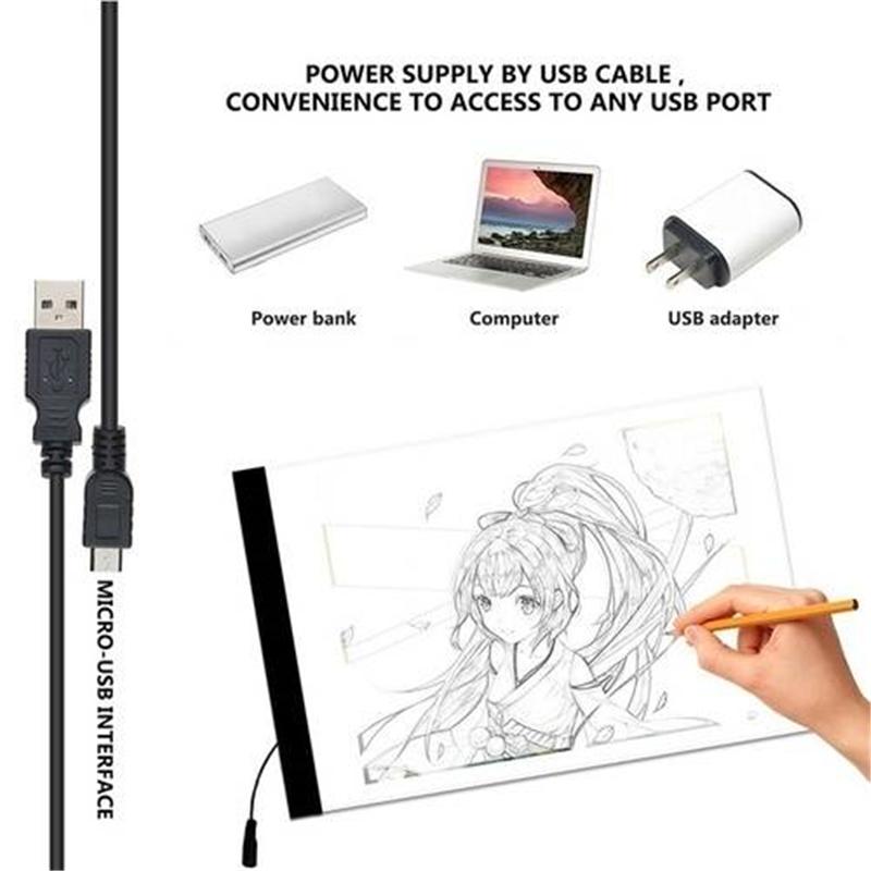 800x800 Led Tracing Light Box Tracer Portable Artists Drawing - Led Light Drawing