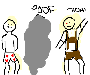 300x250 Heart Shaped Boxers Are Now Lederhosen Drawing - Lederhosen Drawing