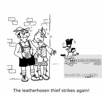 400x378 Lederhosen Cartoons And Comics - Lederhosen Drawing