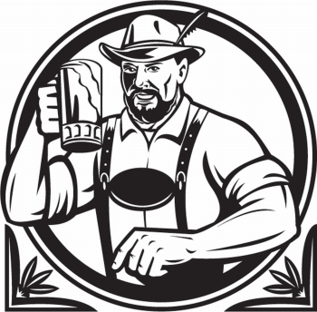 350x344 You Searched For Lederhosen - Lederhosen Drawing