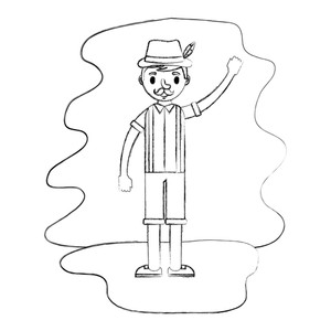 300x300 Lederhose Lederhosen Royalty Free Vectors - Lederhosen Drawing