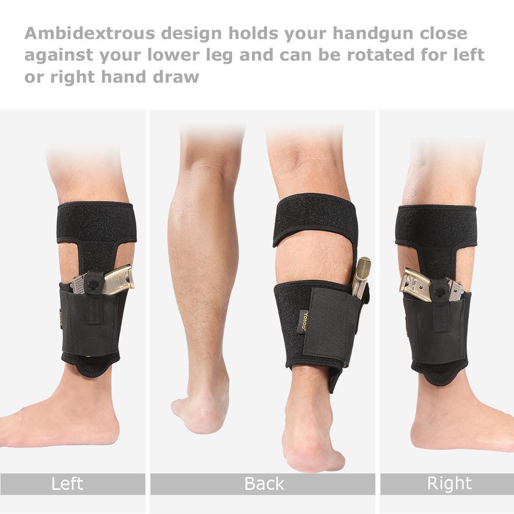 1001x1001 upgraded ankle holsters with magazine pouch concealed carry gun - Left And Right Hand Drawing