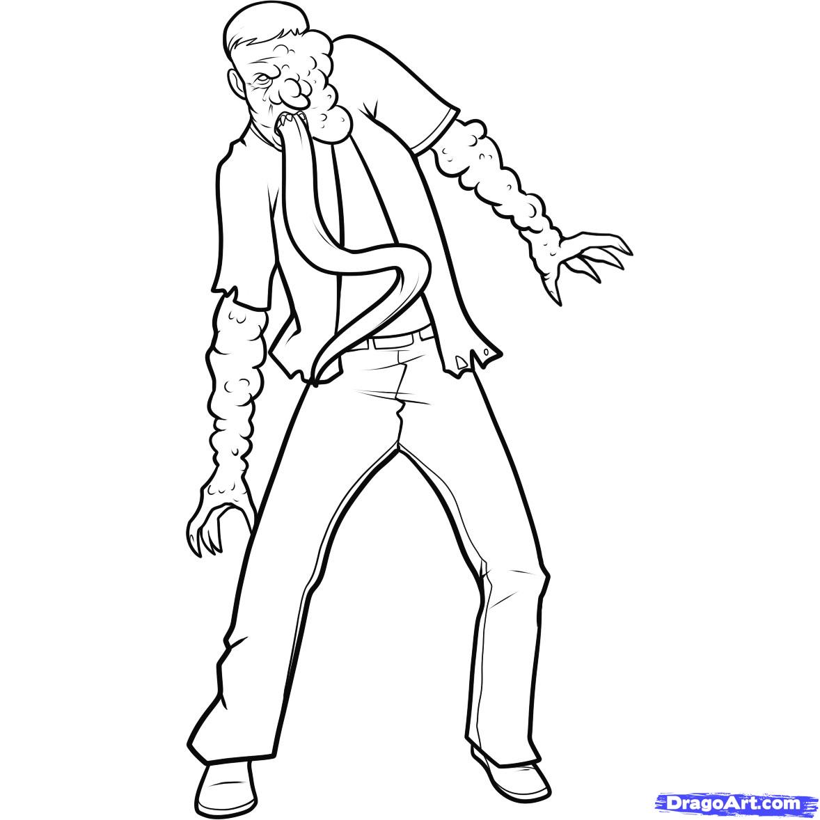 1178x1178 How To Draw A Left Dead Smoker, Left Dead Smoker, Step - Left Drawing