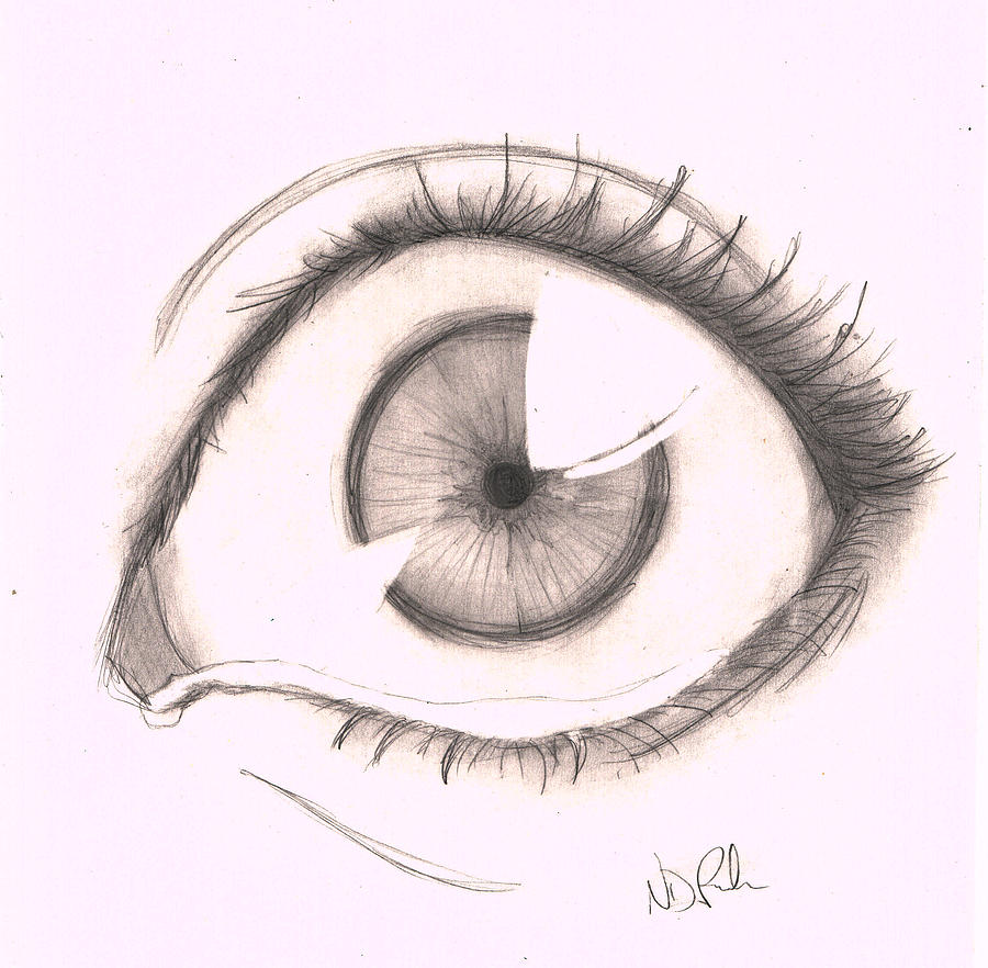 900x882 Left Eye Drawing - Left Eye Drawing