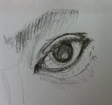 375x353 Left Eye Drawing - Left Eye Drawing