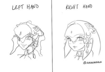 400x275 left hand challenges tumblr - Left Hand Drawing
