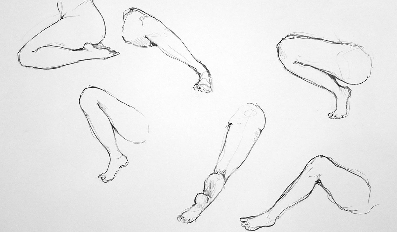 1366x800 drawing marathon human anatomy art prof visual art essentials - Leg Anatomy Drawing