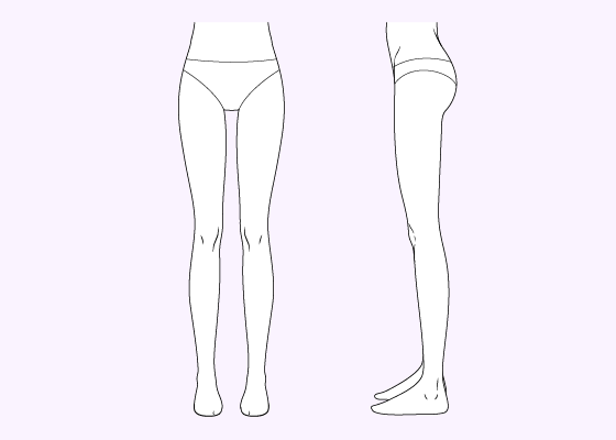 560x400 How To Draw Female Anime Legs Tutorial - Leg Drawing