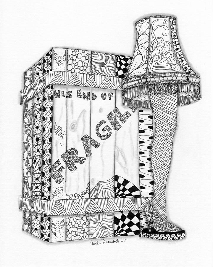 720x900 The Lamp Drawing - Leg Lamp Drawing