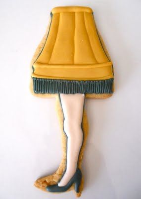 285x400 A Christmas Story Cookies - Leg Lamp Drawing