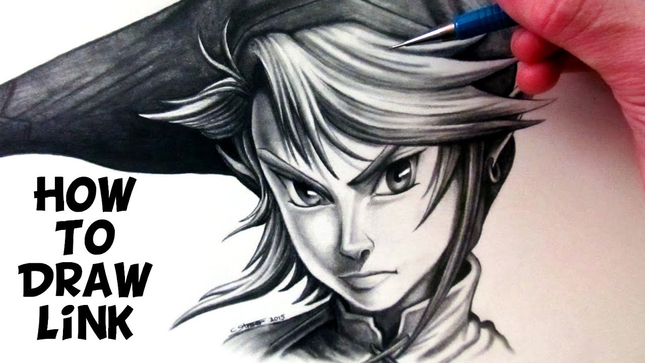 1280x720 How To Draw Link From The Legend Of Zelda - Legend Of Zelda Drawing