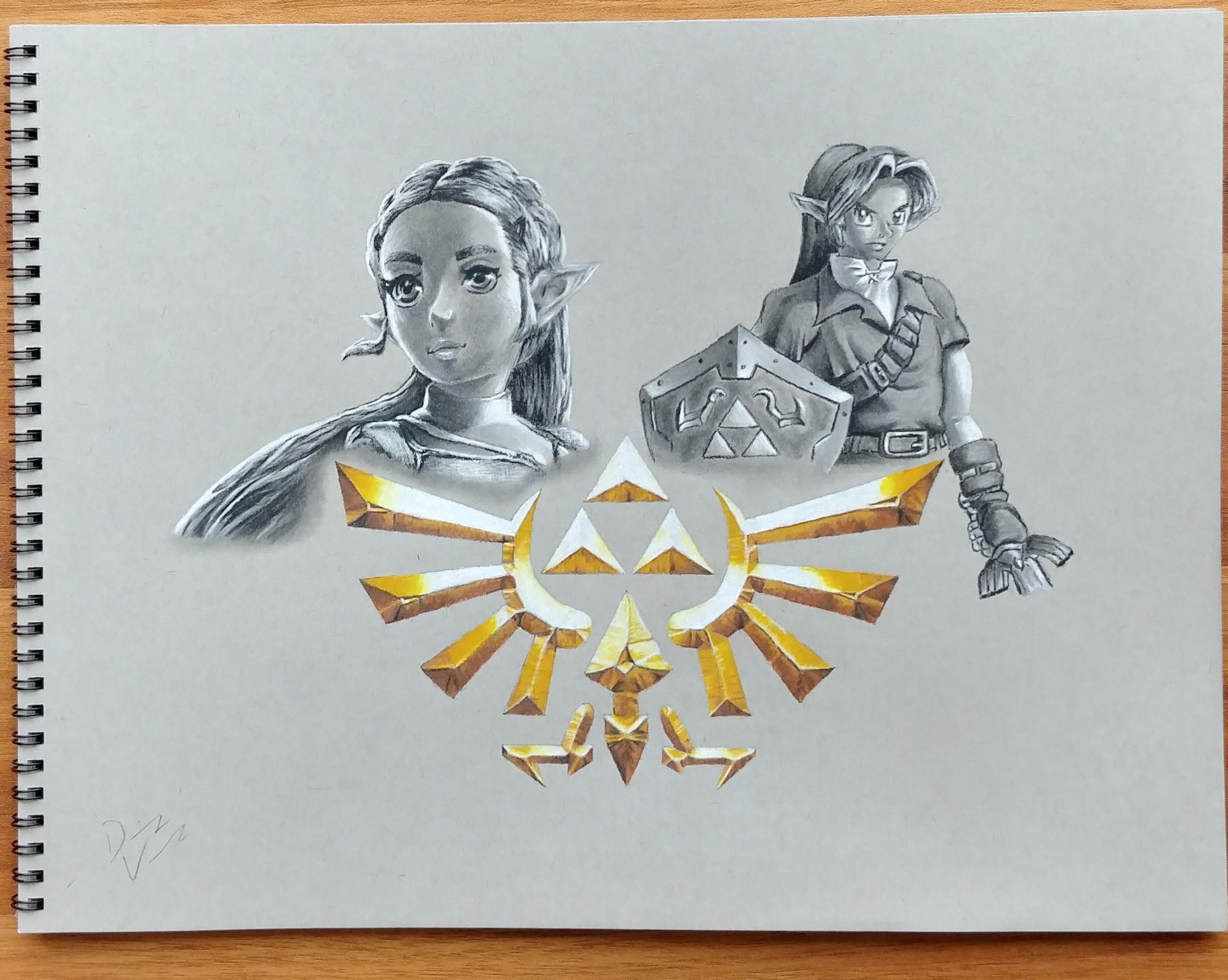 2324x1855 Legend Of Zelda Drawing - Legend Of Zelda Drawing