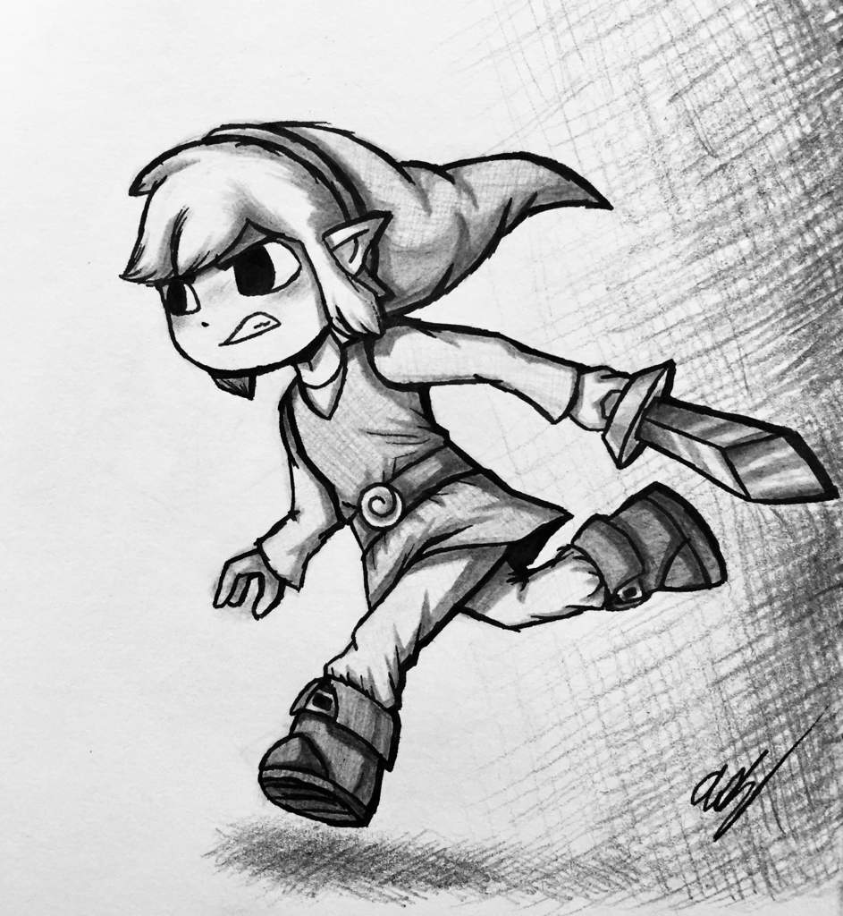 943x1024 Black And White Toon Link Drawing! The Legend Of Zelda Amino - Legend Of Zelda Link Drawing