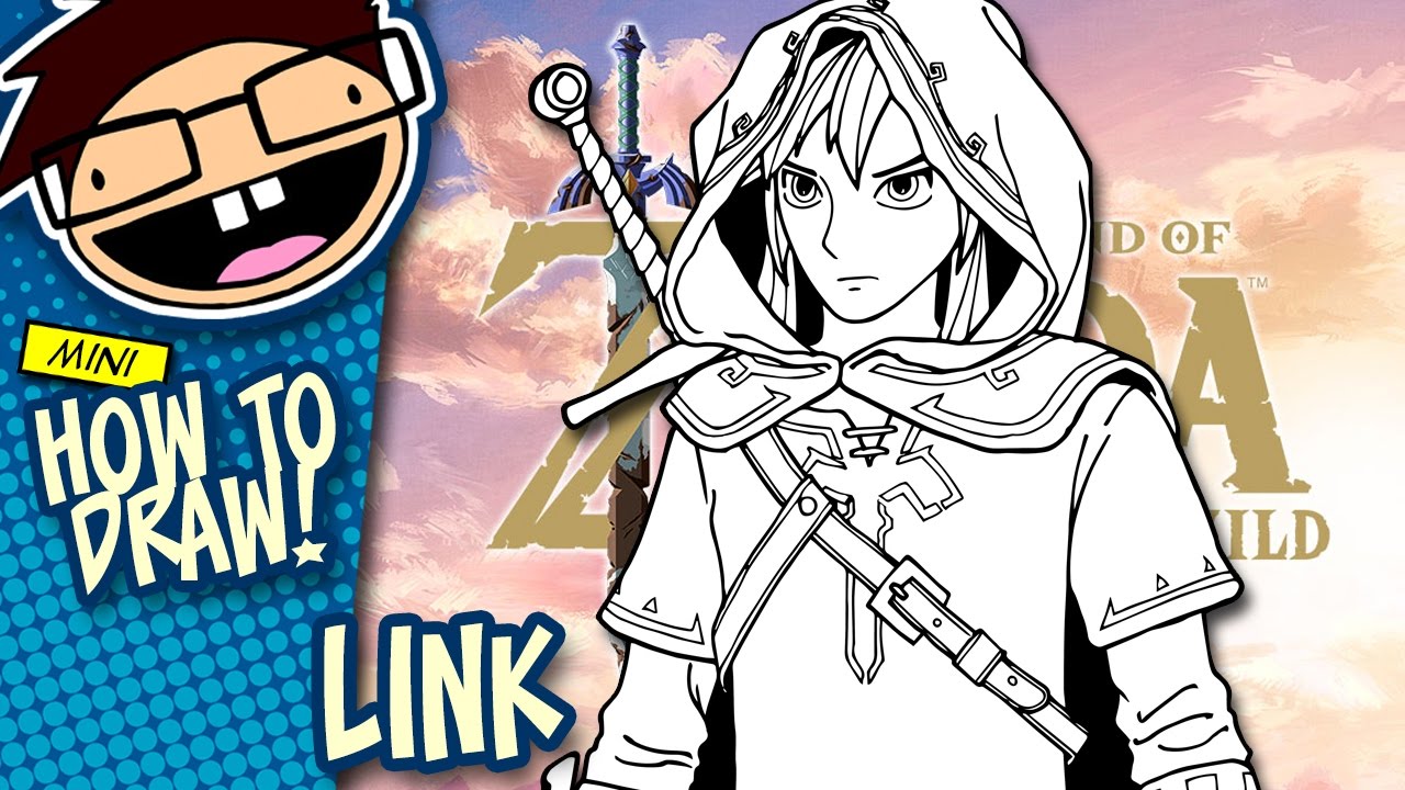 1280x720 How To Draw Link - Legend Of Zelda Link Drawing