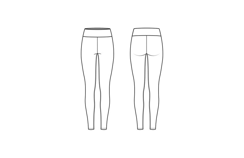 794x514 Leggings Flat Drawing Etsy - Leggings Drawing