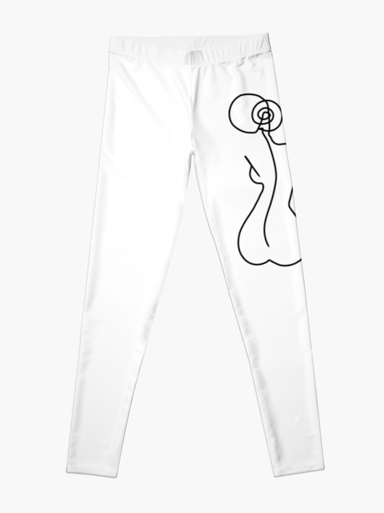 750x1000 Woman Silhouette Drawing In One Line Leggings - Leggings Drawing