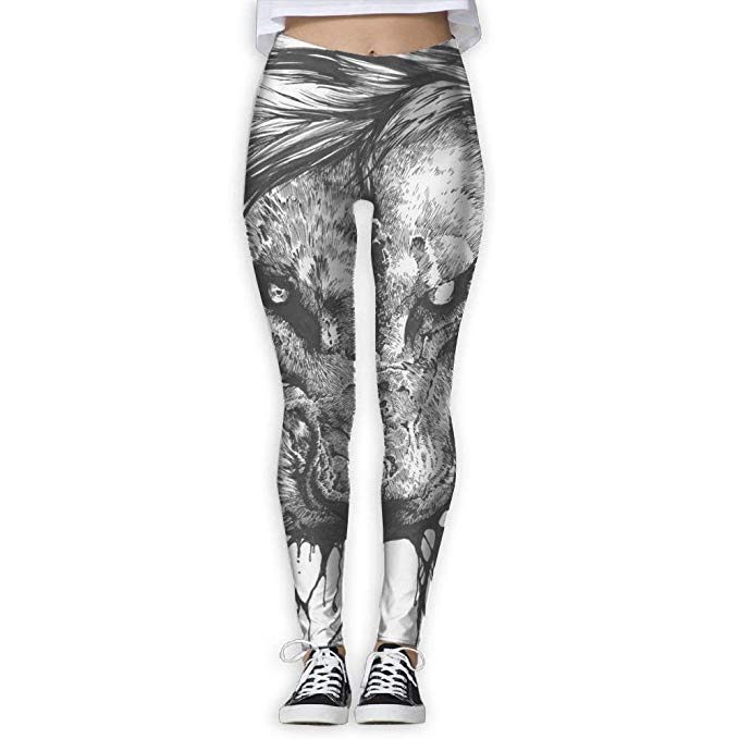 679x679 Art Lion Sketch Drawing Provide Women With High - Leggings Drawing