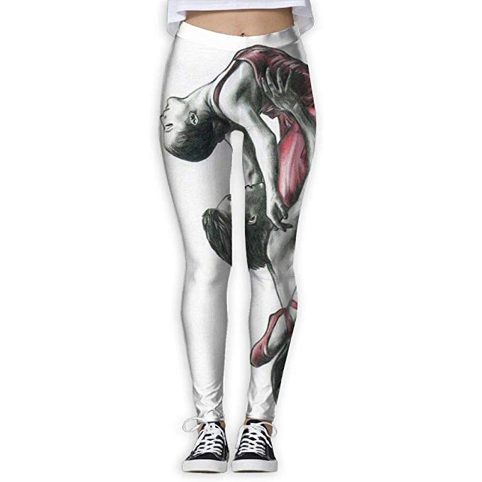 679x679 Zxcdytu Drawing Dancer Women's Funny Print Yoga - Leggings Drawing