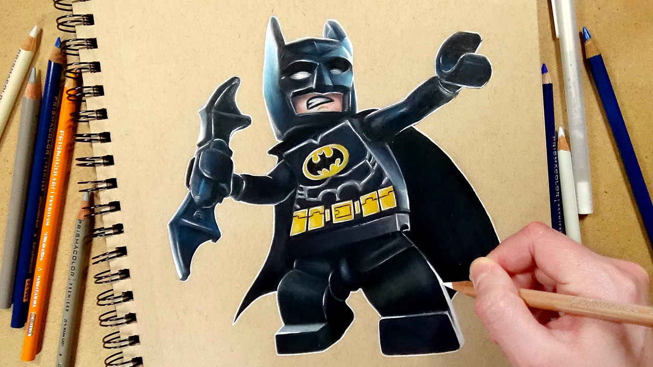 1280x720 Lego Batman Drawing - Lego Batman Drawing