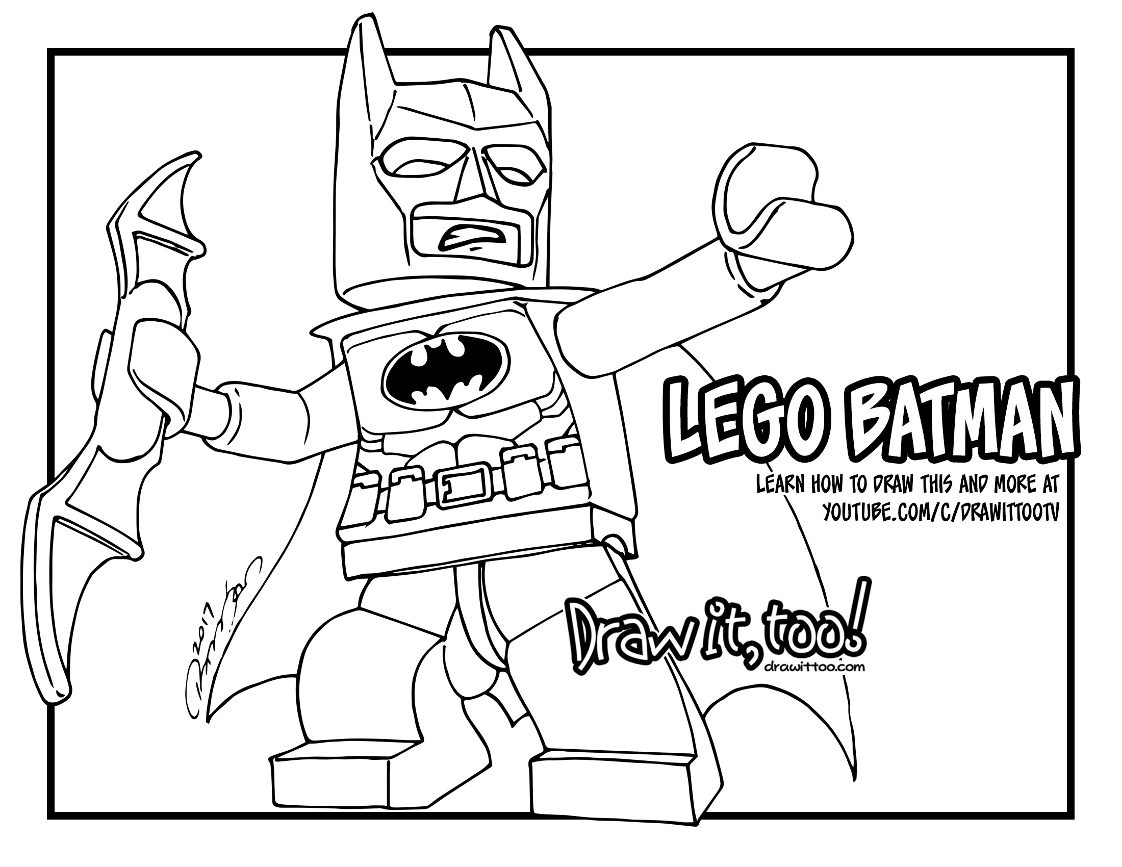 Лего Бэтмен раскраска Джокер