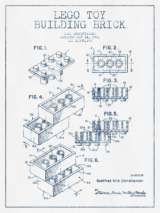 675x900 Lego Toy Building Brick Patent - Lego Brick Drawing