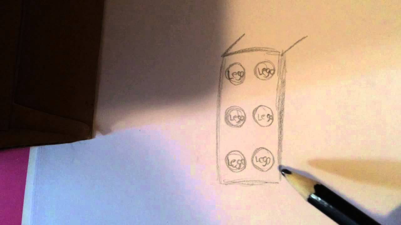 1280x720 How To Draw A Lego Brick - Lego Brick Drawing