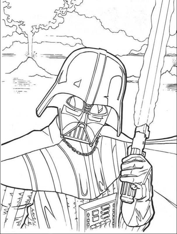 605x800 Lego Darth Vader Coloring Pages Simple Within - Lego Darth Vader Drawing
