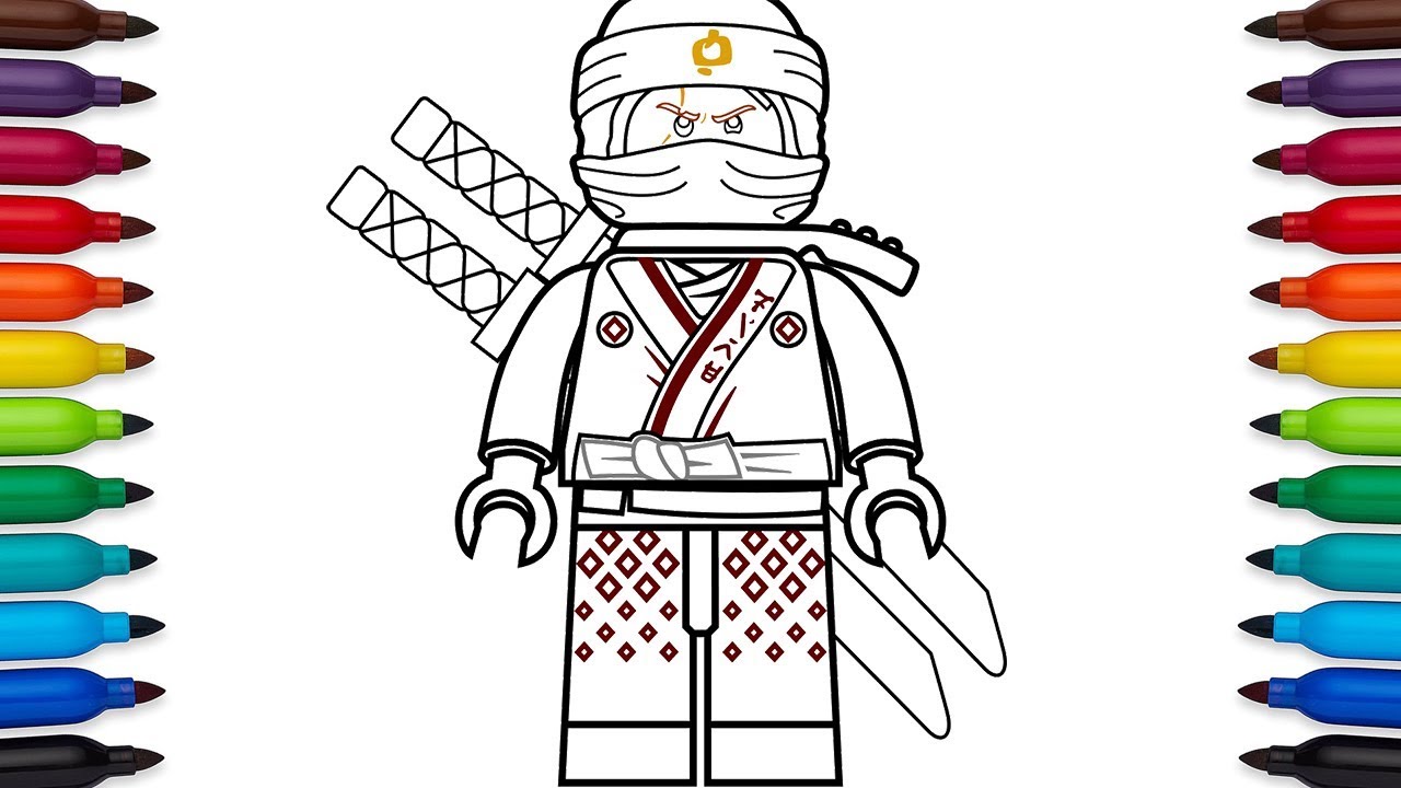 1280x720 how to draw lego ninjago kai from the lego ninjago movie - Lego Drawing