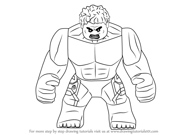 800x566 Learn How To Draw Lego The Hulk - Lego Drawing