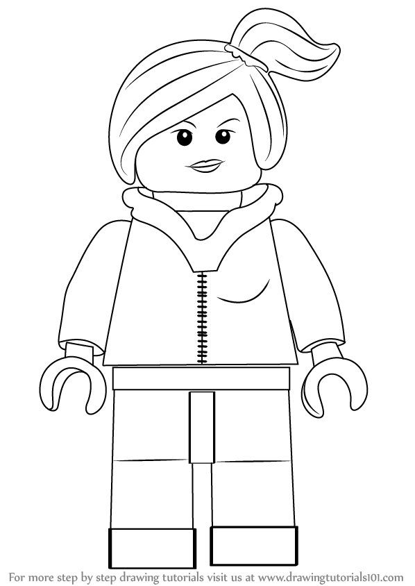 598x844 Learn How To Draw Wyldstyle From The Lego Movie - Lego Drawing