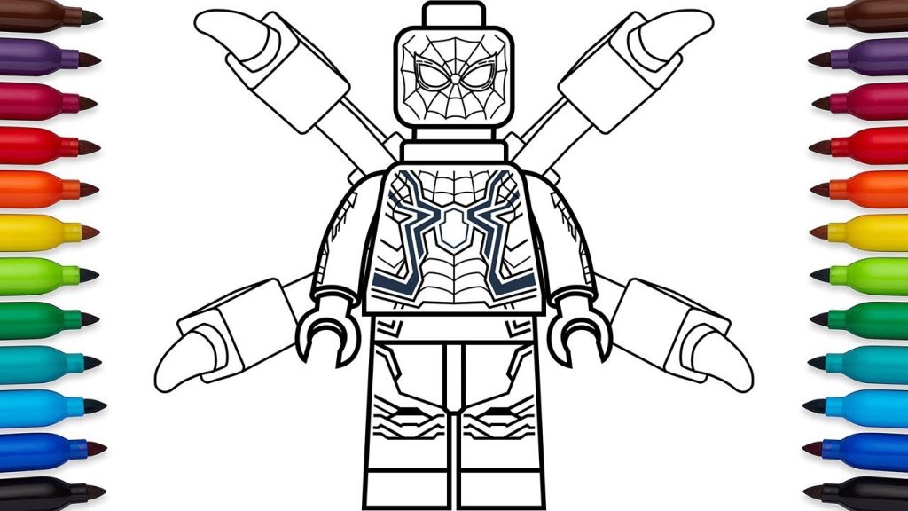 1024x576 Coloring Pages Lego Infinity War Coloring - Lego Drawing